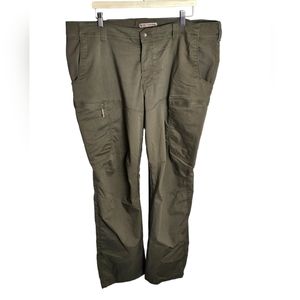 5.11 Tactical Men's Apex Cargo Work Pants Flex-Tac Stretch Fabric Green 44 X 34